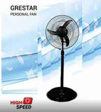 Toofan Kartick 300 mm Energy Saving 3 Blade Pedestal Fan  (Grey, Pack of 1) - 400mm, Gray, NA